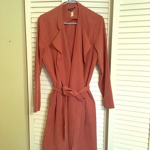 American Apparel Rose Suede Trench coat